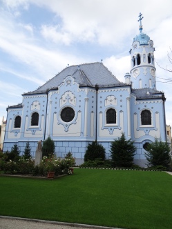 The unique Blue Church (Church of St Elizabeth)